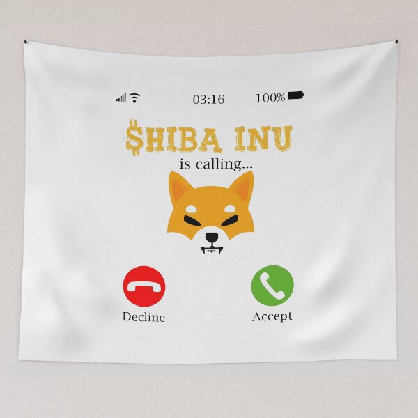 Item preview, Funny Shiba Inu Gift, Shiba Inu Is Calling designed and sold by Mytoonsquad.