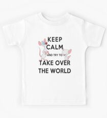 Keep Calm and Try to Take Over the World Kids Tee