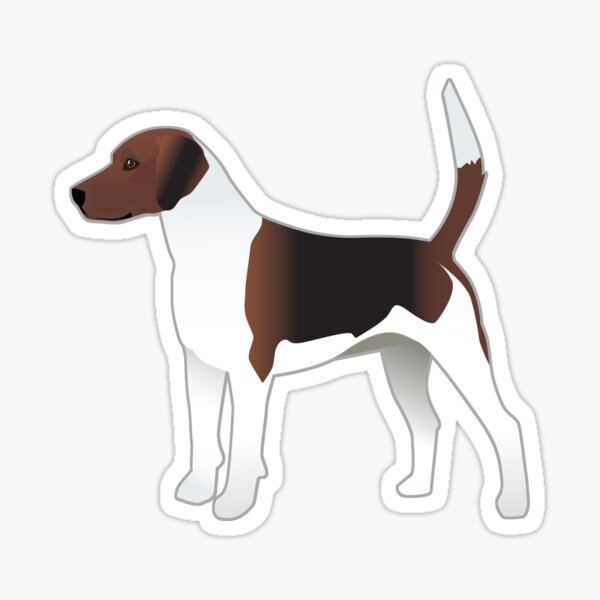 Harrier Hound Basic Breed Silhouette Sticker