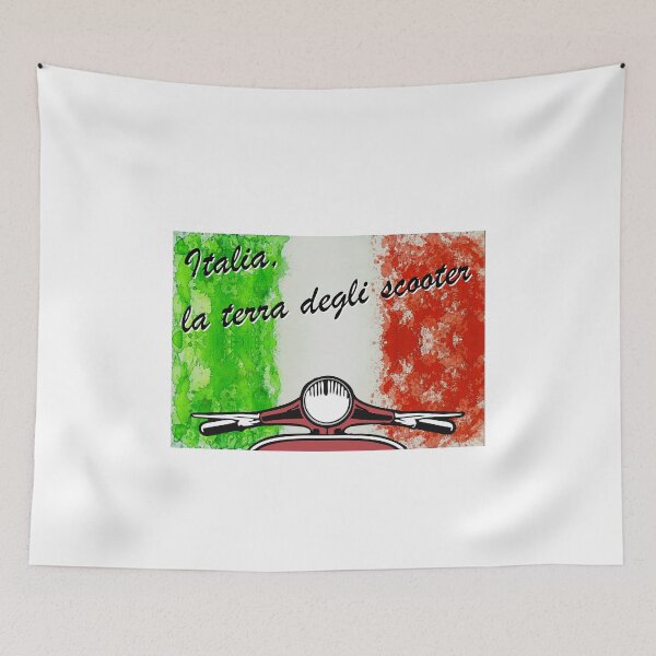 Item preview, Watercolor italia, la terra degli scooter saying designed and sold by 2CV-Oldtimers.