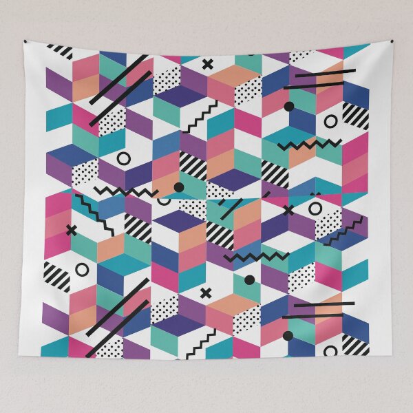 Item preview, Abstract colorful geometrical pattern designed and sold by diPazzo.