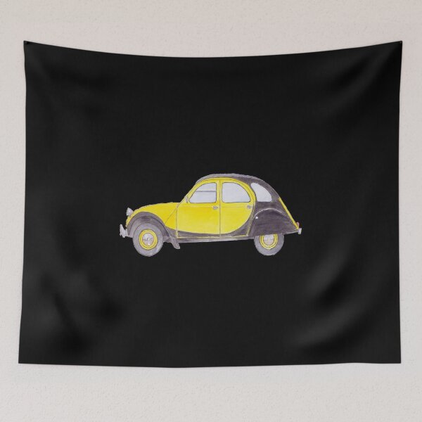 Item preview, Hand drawn 2CV Döschwo retro duck designed and sold by 2CV-Oldtimers.