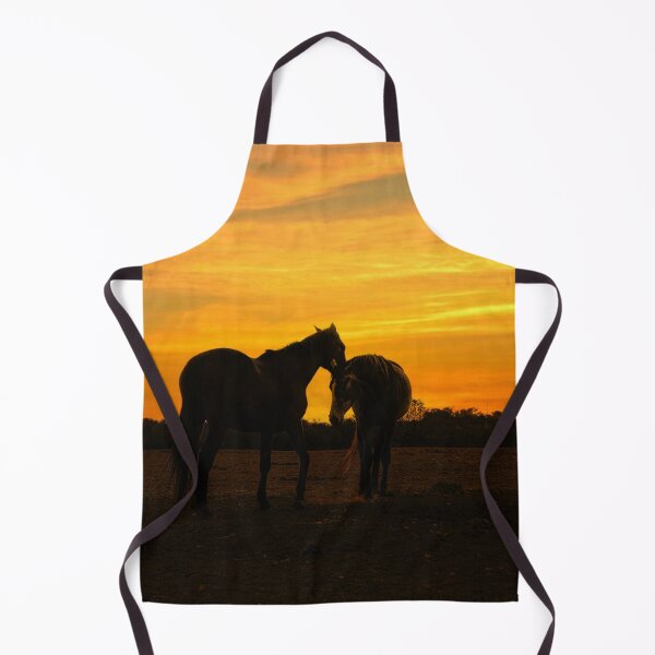 Item preview, Two beautiful horses together at sunset designed and sold by kathleenjean.