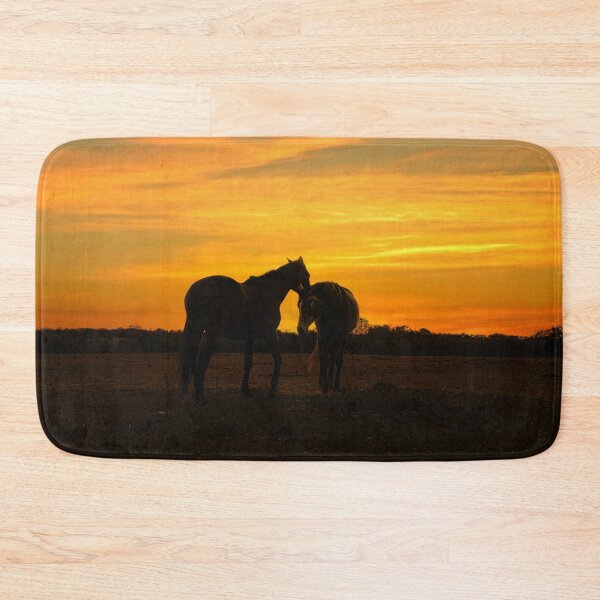 Item preview, Two beautiful horses together at sunset designed and sold by kathleenjean.
