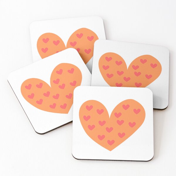 Item preview, Orange And Red Heart designed and sold by kindtoearth.