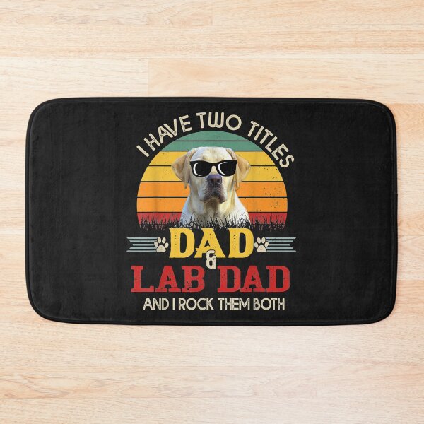 Item preview, Mens I Have Two Titles Dad  Lab Dad Retro Vintage Sunset TShirt48 designed and sold by gbrenda.