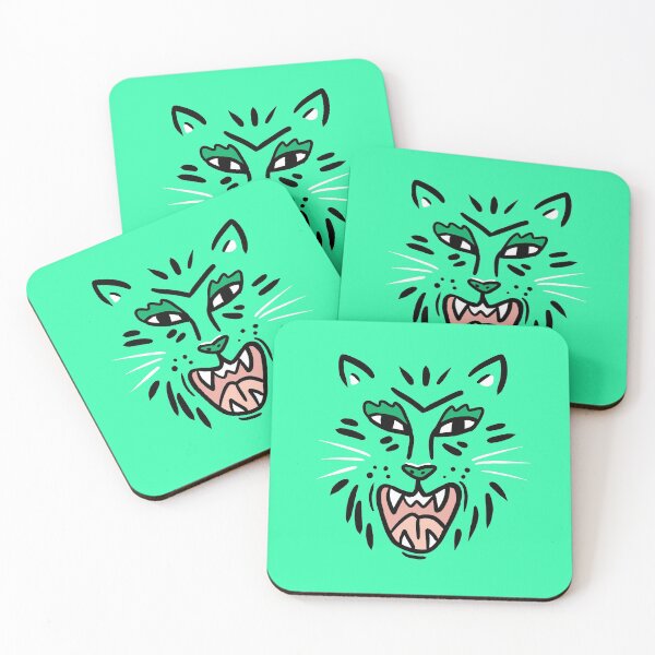 Item preview, Mint Tiger illustration print designed and sold by valdegilde.