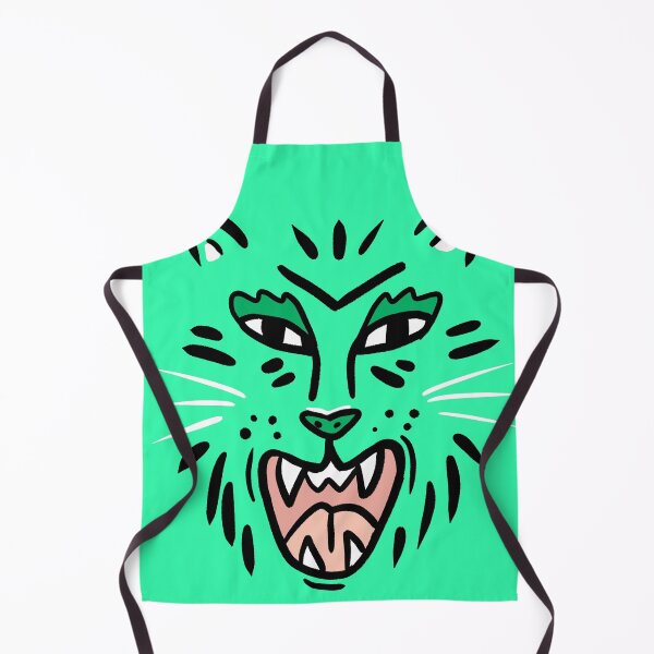 Artikelvorschau, Mint Tiger Illustration drucken entworfen und verkauft von valdegilde.