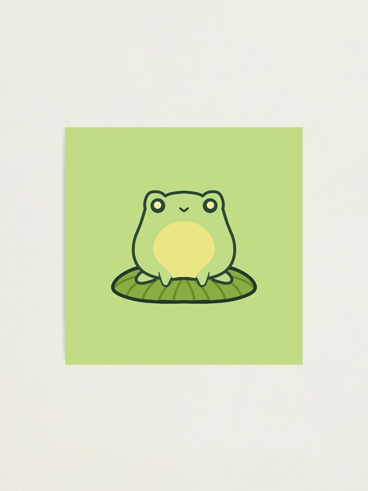 Kawaii Frog Prince Photographic Print for Sale by Paintingpixel