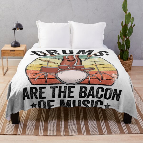 Item preview, Drums Are The Bacon Of Music Funny Drummer Bacon Gift designed and sold by Stronzi.