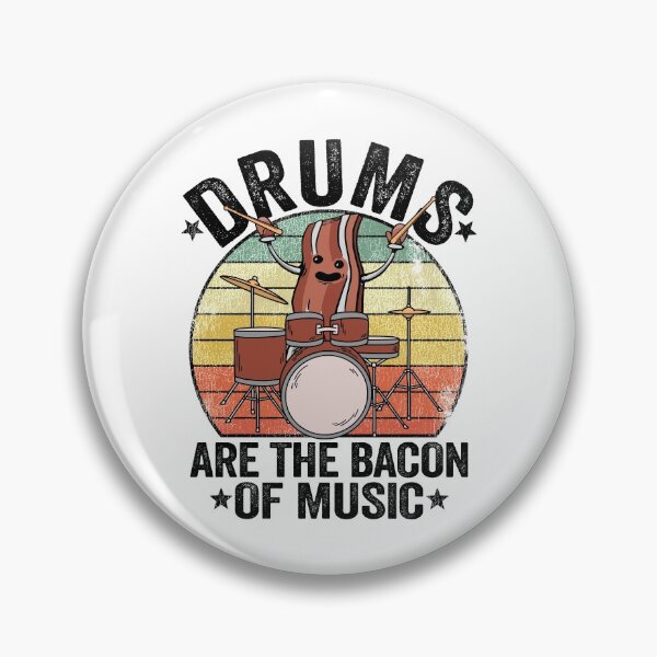 Item preview, Drums Are The Bacon Of Music Funny Drummer Bacon Gift designed and sold by Stronzi.