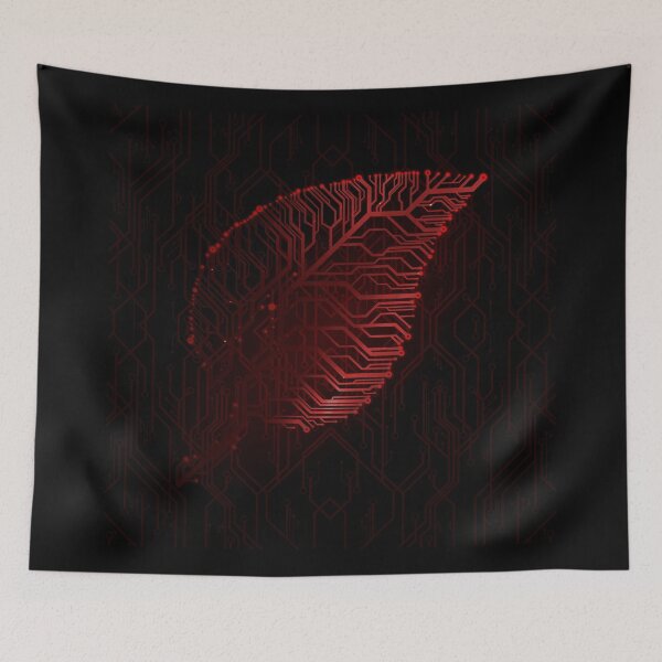 Item preview, Red circuit board tech Leaf designed and sold by jc007.