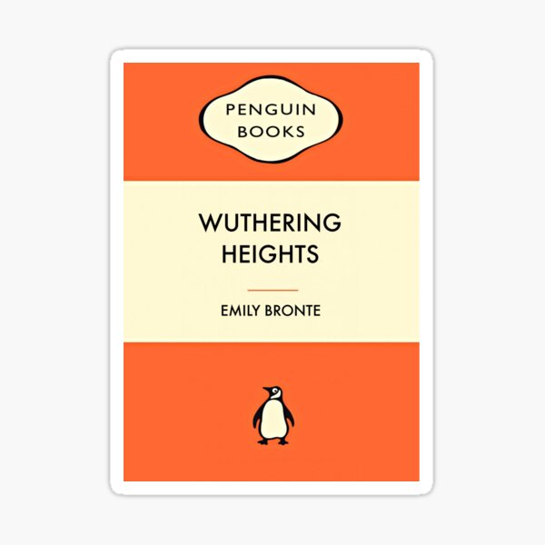 Wuthering Heights by Emily Bronte Penguin Book Artwork Sticker