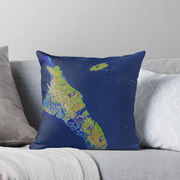 Aperçu de l'œuvre Bahamas Andros Island Image satellite des Caraïbes de Nassau créée et vendue par Jim Plaxco.