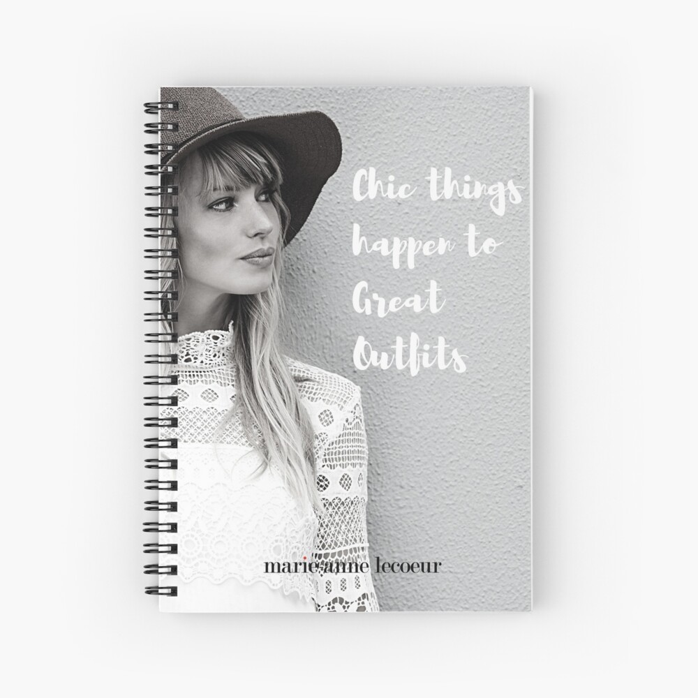 Chic Things Happen To Great Outfits Spiral Notebook