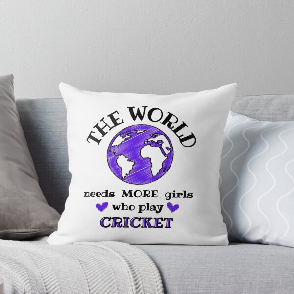 Item preview, The world needs more girls who play cricket designed and sold by TheGreenGoat.
