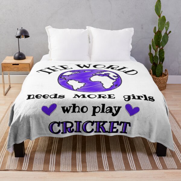 Item preview, The world needs more girls who play cricket designed and sold by TheGreenGoat.