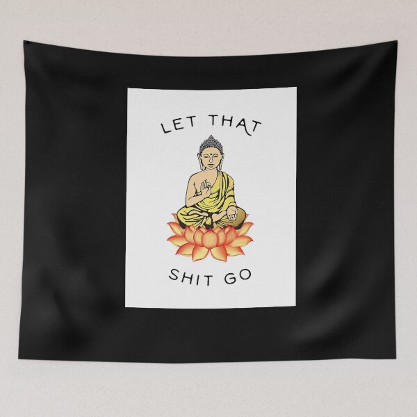 Artikelvorschau, Lassen Sie diese Scheiße gehen Namaste Poster, Namaste Yoga für Frauen, Buddha Yoga Geschenk entworfen und verkauft von hippololocc.