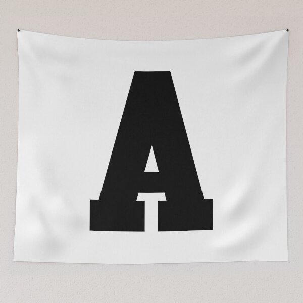 Item preview, Alphabet, Black A, Sports letter A designed and sold by TheCultStuff.