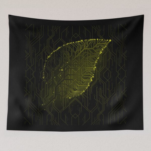 Item preview, Yellow circuit board tech Leaf designed and sold by jc007.