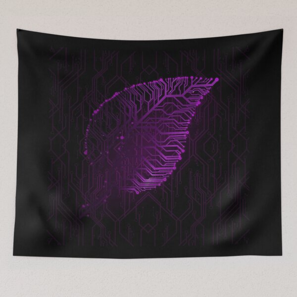 Item preview, Purple circuit board tech Leaf designed and sold by jc007.