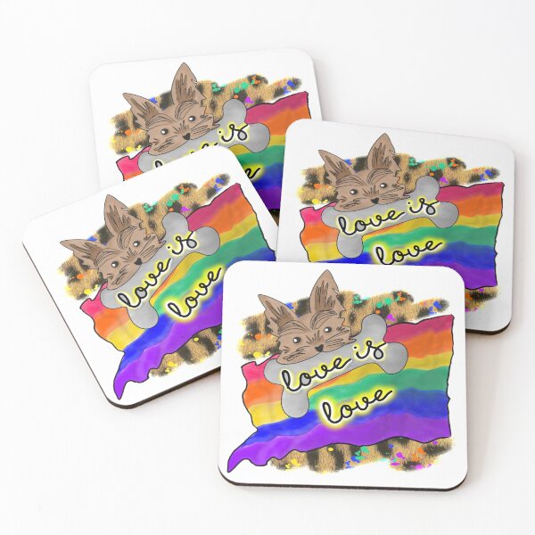 Item preview, LGBT Pride Flag Dog for V1 designed and sold by dalypdesign.