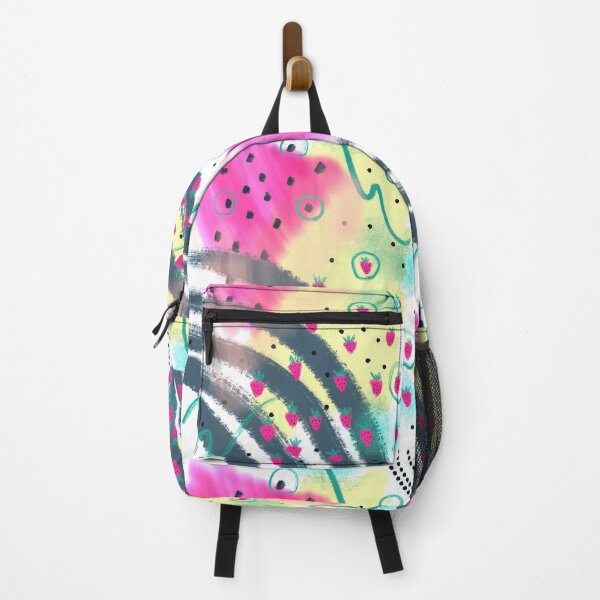 Item preview, Abstract art picking strawberries in grandma's garden designed and sold by orangerinka.