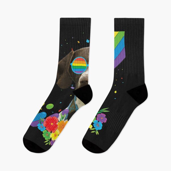 Item preview, Proud LGBT Gay German Shorthaired Dog Pride Flag Rainbow TShirt51 designed and sold by gbrenda.