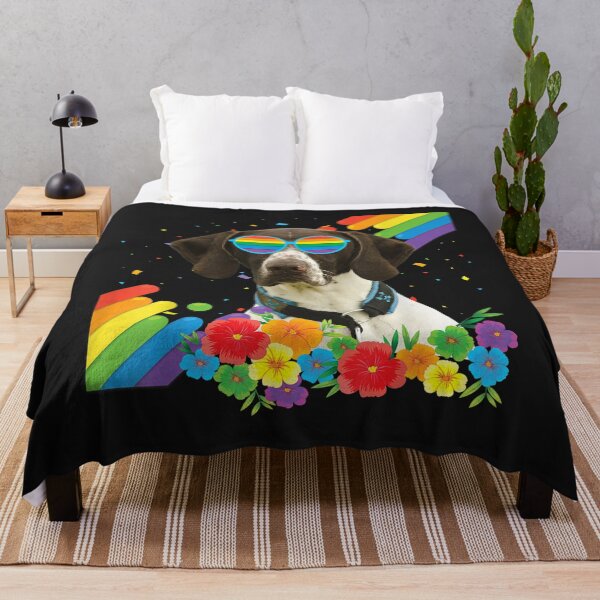 Item preview, Proud LGBT Gay German Shorthaired Dog Pride Flag Rainbow TShirt51 designed and sold by gbrenda.