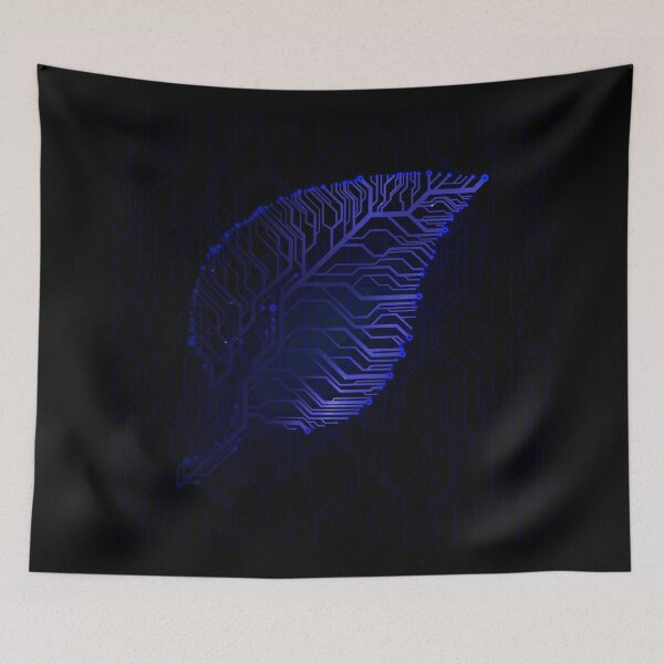 Item preview, Blue circuit board tech Leaf designed and sold by jc007.