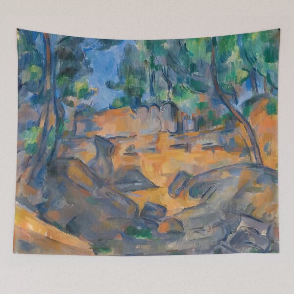 Item preview, Paul Cézanne - Trees and Rocks, Near the Château Noir (Arbres et rochers dans le parc du Château Noir) 1906 designed and sold by HistoryRestored.