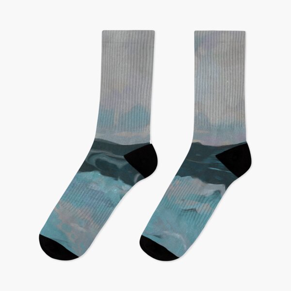 Item preview, Ocean blue water waves sea textured painting watercolor  designed and sold by SILVERAPPLE.