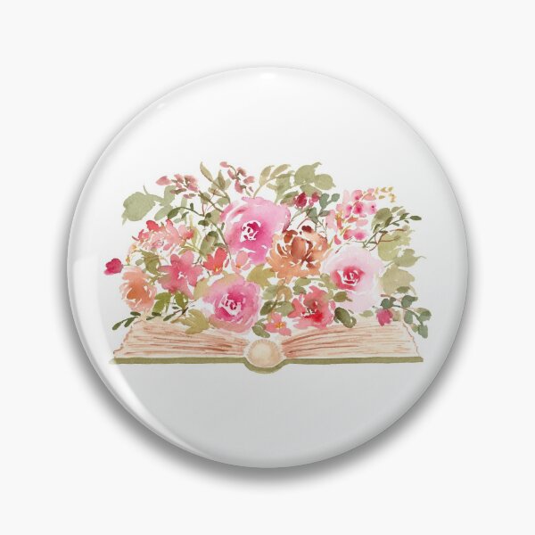 Item preview, Watercolor Book with Pink Florals designed and sold by Harpley Design Studio.