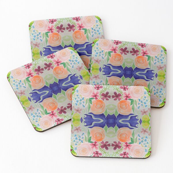 Item preview, Flowy floral watercolour pattern designed and sold by PBerry.