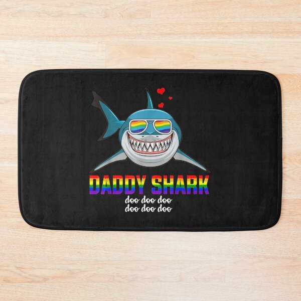 Item preview, Shark Daddy LBGT Rainbow Heart Gay Pride Month Gift TShirt55 designed and sold by gbrenda.