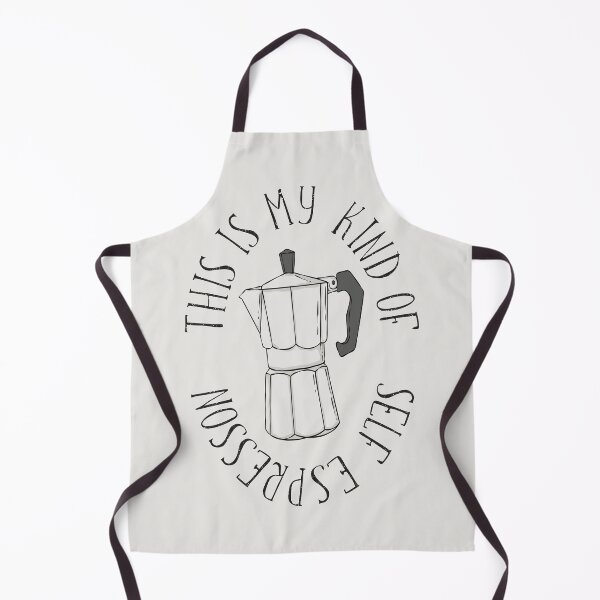 Item preview, My kind of self-espresson: stovetop coffee maker designed and sold by Happy Puppy Print On Demand.