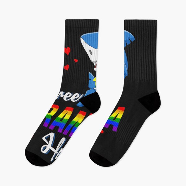 Item preview, Shark Free Grandma Hugs LBGT Rainbow Heart Gay Pride Month TShirt60 designed and sold by gbrenda.