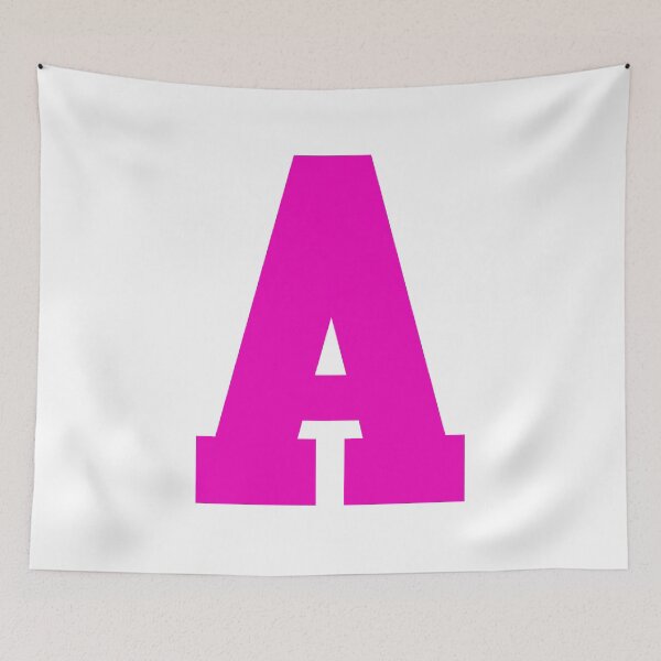 Item preview, Alphabet, Pink A, Sports letter A designed and sold by TheCultStuff.
