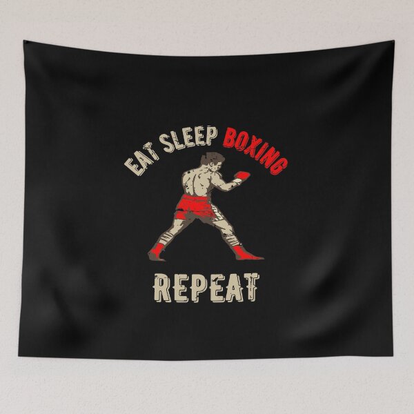 Item preview, Eat Sleep Boxing Repeat designed and sold by SYLPAT.