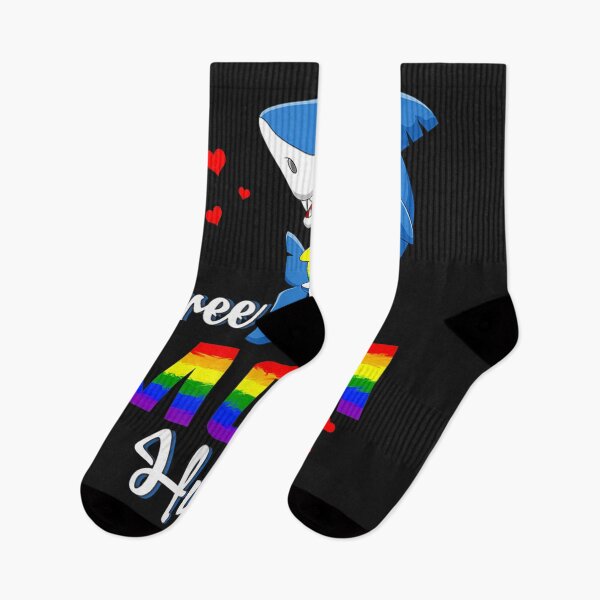 Item preview, Shark Free Mom Hugs LBGT Rainbow Heart Gay Pride Month Gift TShirt59 designed and sold by gbrenda.