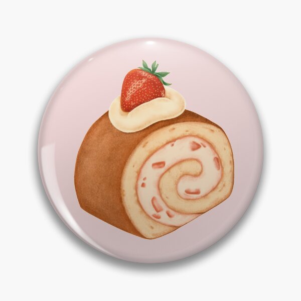 Item preview, Strawberry roulade design designed and sold by luckyturtles.