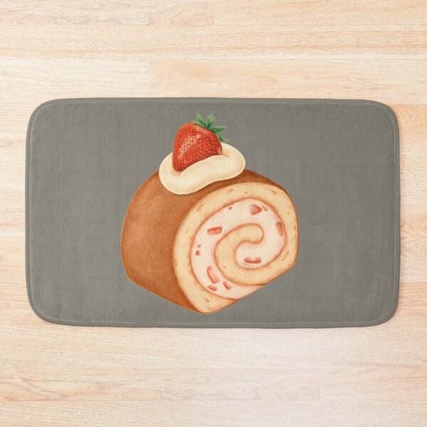 Item preview, Strawberry roulade design designed and sold by luckyturtles.