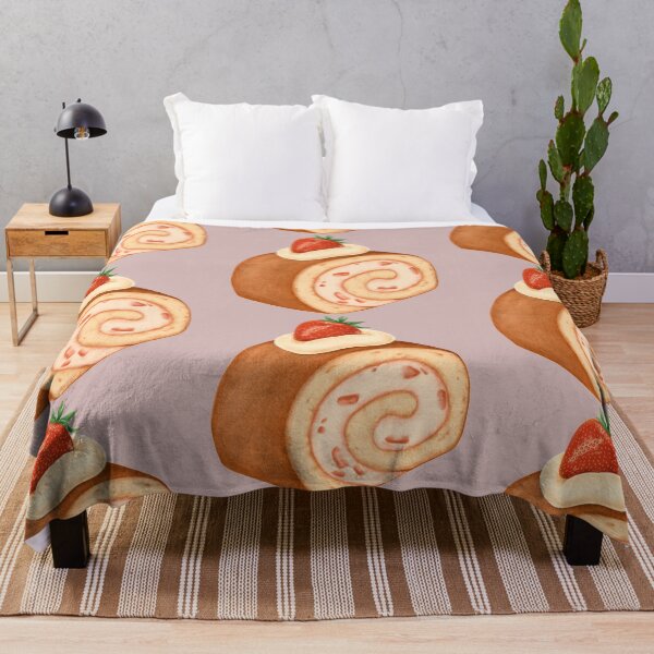 Item preview, Strawberry roulade design designed and sold by luckyturtles.