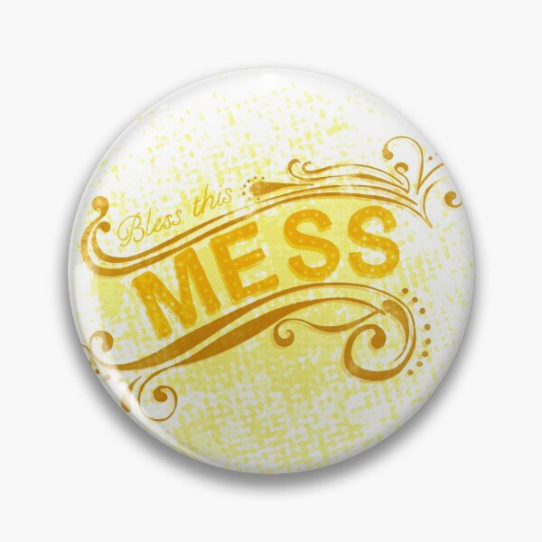 Item preview, Bless this mess, yellow designed and sold by Lillieoandco.