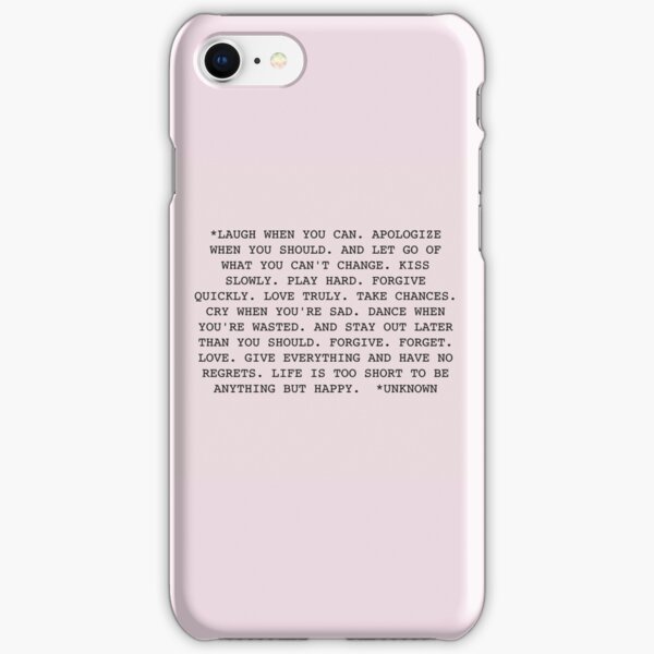 Life Quote iPhone Snap Case