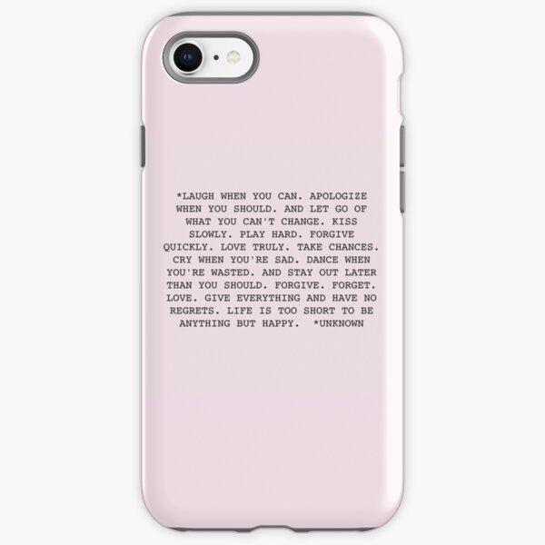 Life Quote iPhone Tough Case