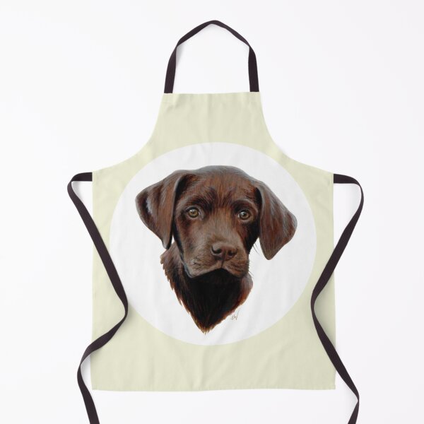 Item preview, Chocolate Labrador Puppy (beige) designed and sold by SandraWarmerdam.