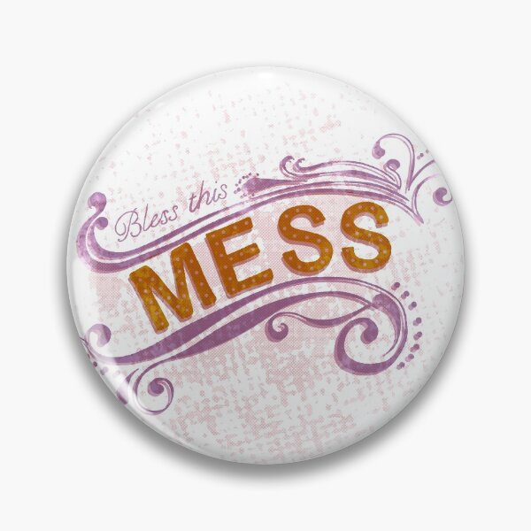 Item preview, Bless this mess, purple designed and sold by Lillieoandco.
