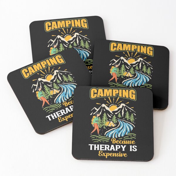 Item preview, Camping Because Theraphy is Expensive designed and sold by ubantee.