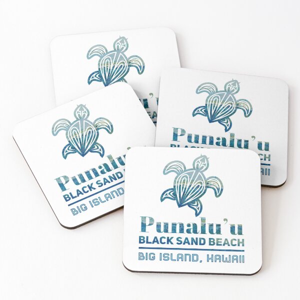 Item preview, Punaluu Black Sand Beach Turtle designed and sold by JosephTHooper.